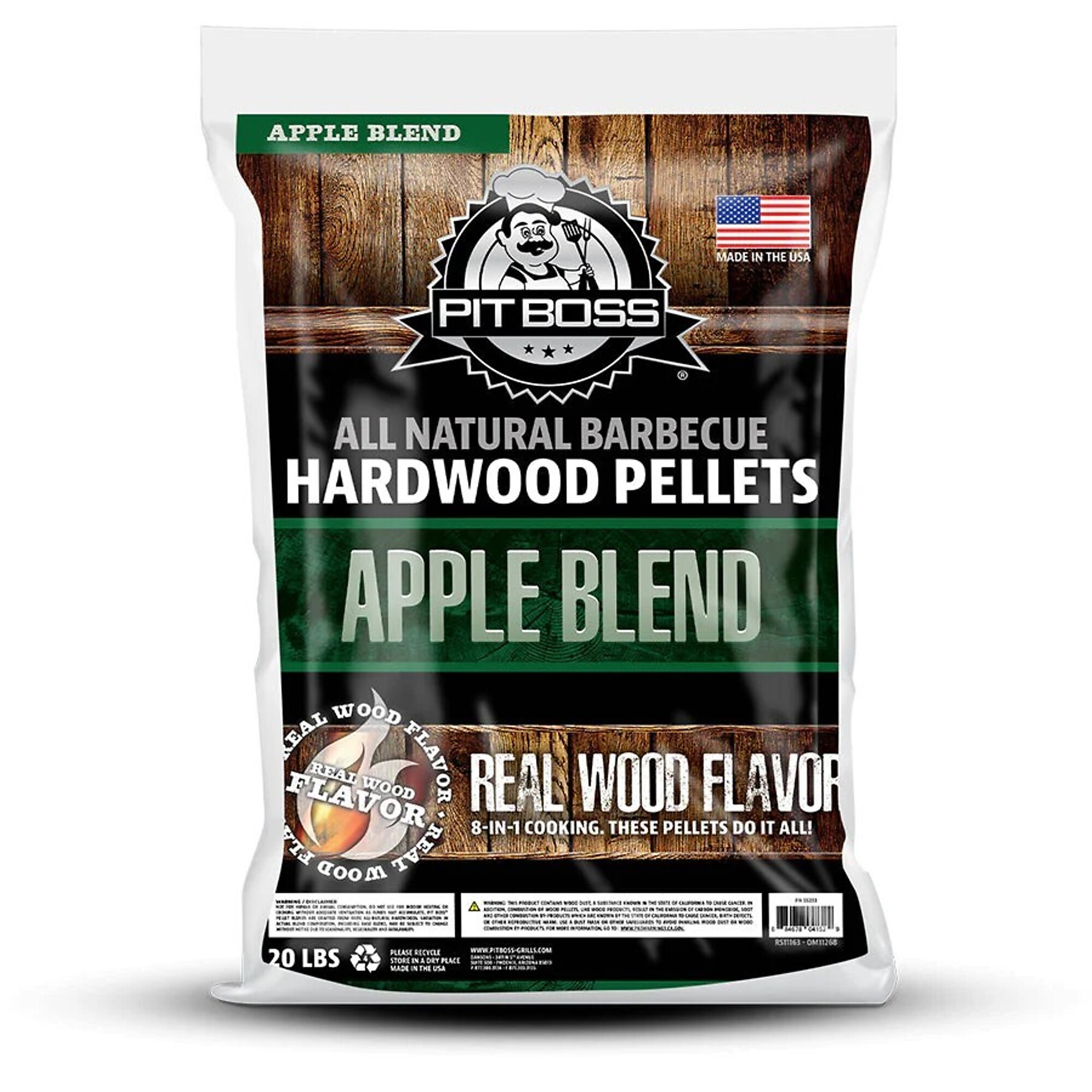 Pit Boss Apple Blend Hardwood Pellets, 20 Lbs., Model# 55233